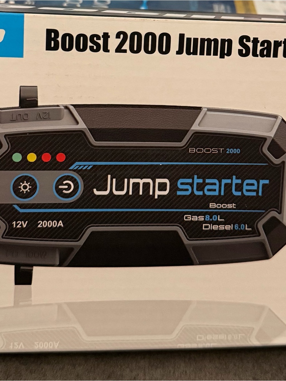 Boost 2000 Jump Starter - Black with Blue Accents